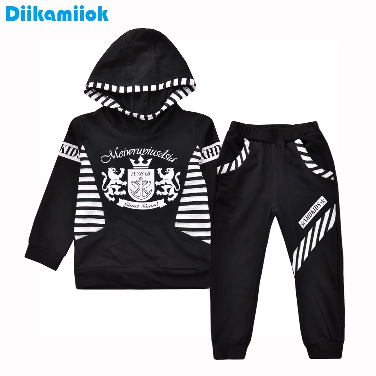 New fashion boy children's sets spring autumn cotton boys clothing set tops sweater+pants suit for kids sports style clothes