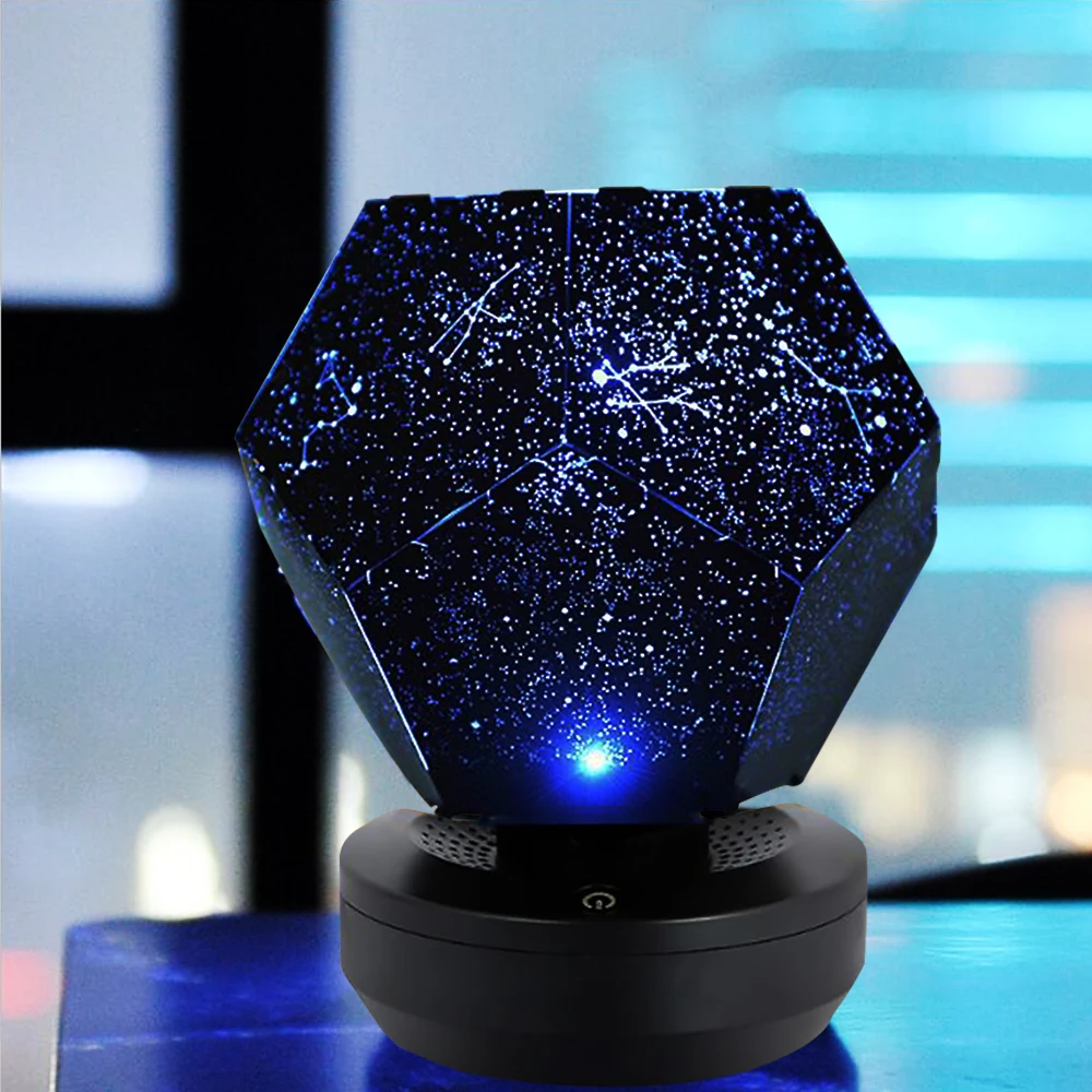 LED Galaxy Starry Night Light Laser Projector Ocean Star Sky Party Lamp Rotate Speaker Lamp Kids Baby Christmas Gift