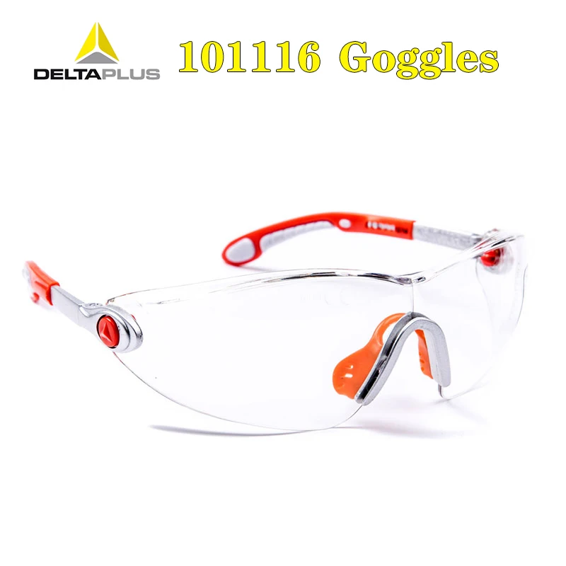 

101116 Transparent red Goggles Original Anti-fog Ultraviolet rays Shockproof Outdoor cycling Labor protection goggles