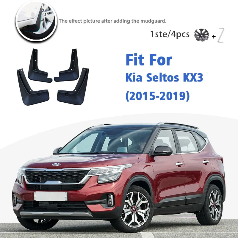 

Mudflaps For Kia Seltos KX3 2015-2020 Front Rear 4pcs Mud Flap Mudguards car Accessories styline Mud Flap Fender Splash Guard