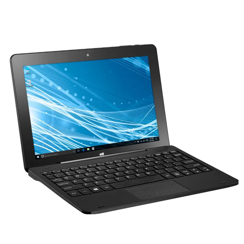 Laptop Tablet 2 In 1 10.1 Inci 2G 32GB Win10 dengan Pin Docking Keyboard CPU WIFI Bluetooth GPS Tipe C Kamera Ganda Notebook