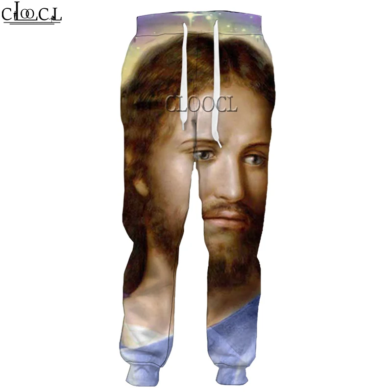 

CLOOCL Newest God Religion Christ Jesus 3D Print Men Women Fashion Autumn Casual Sweatpants Harajuku Trousers Drop Shipping