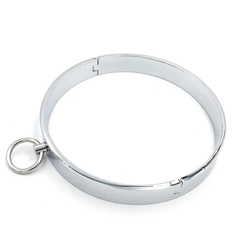 Metal Neck Ring Sex Collar Adult BDSM Slave Role Play metal Collar For Men Sex Games Couple Sex Bandage Drop shipping - Image 2