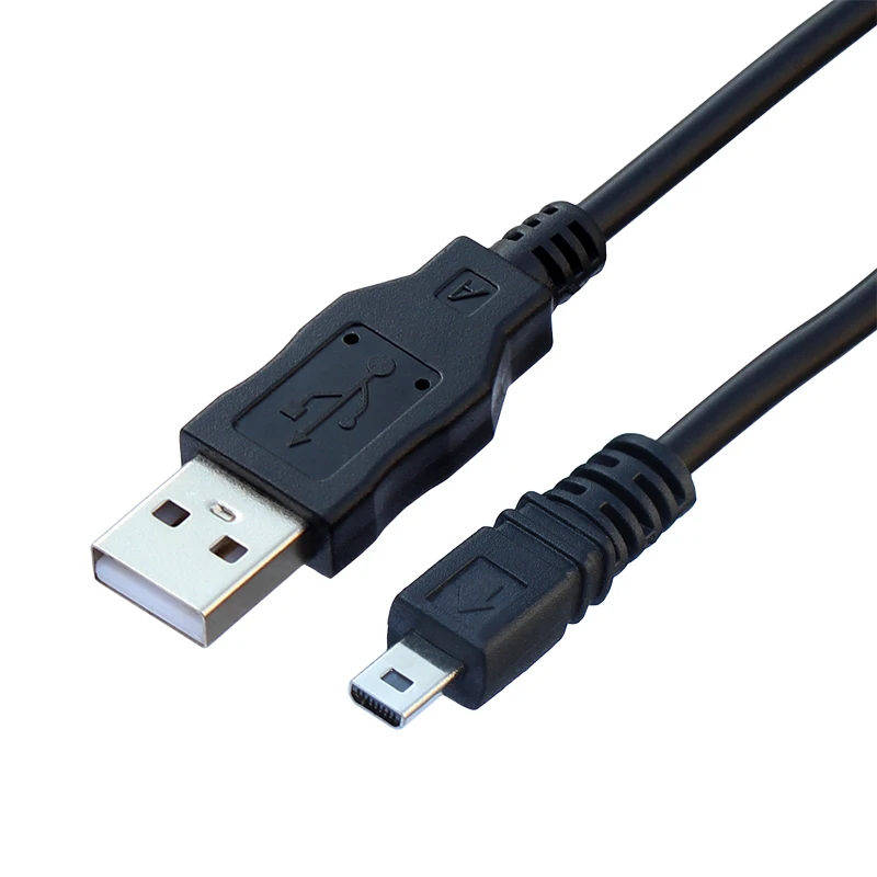 UC-E6 Digital Camera USB Data Cable Mini 8 Pin Data Cable for Nikon CoolPix Fuji Panasonic Olympus Sony 1M 1.5M