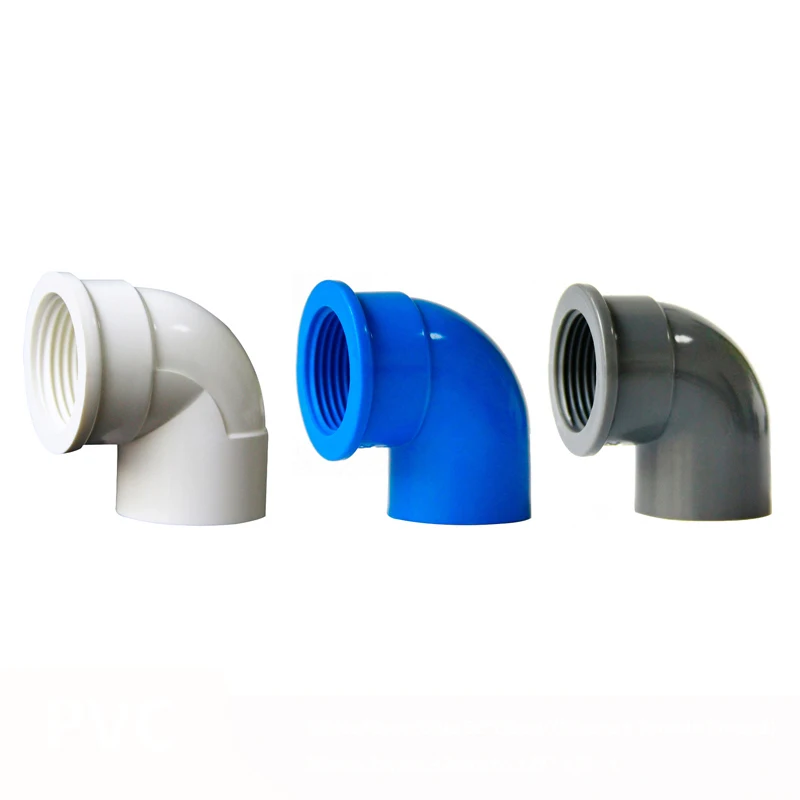 

PVC Pipe Fitting - Female Thread 90° Elbow (Solvent Weld 20,25,32mm x BSP 1/2",3/4",1") Connector Plumbing Jointer Adapter