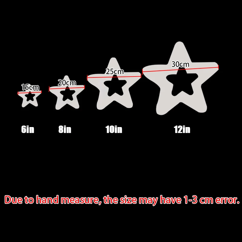 Pentagram Shape Cake Mould Chocolate Cookie Pastry Dessert Molds Cake Decoration Tools Eco-friendly PET Baking Accessory