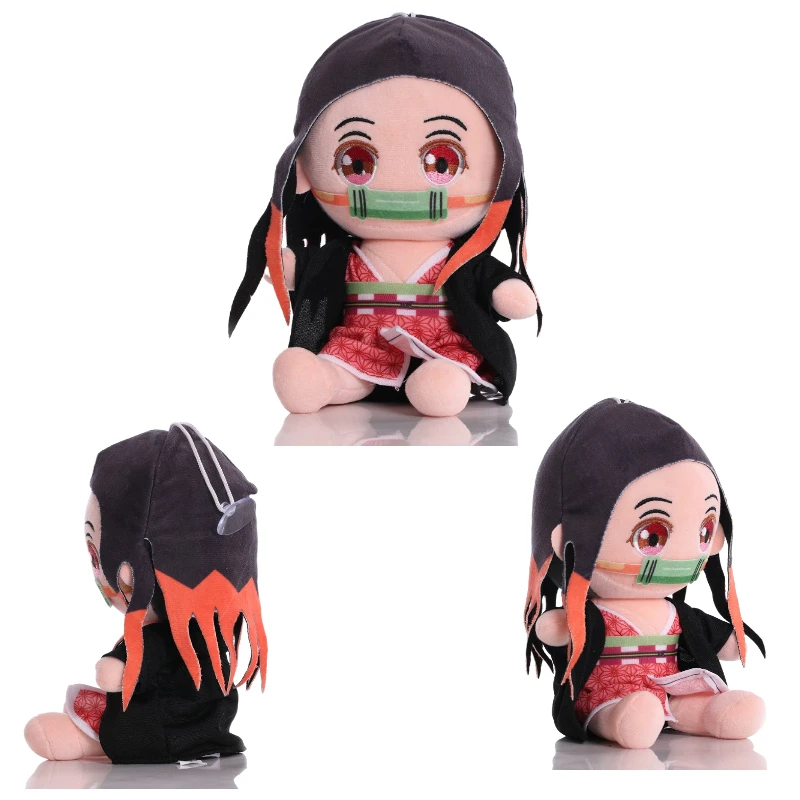 Demon Slayer Anime peluche peluche Cute Dolsl Demon Slayer Manga Doll Kimetsu No Yaiba Tanjirou Nezuko decorazioni regalo per bambini