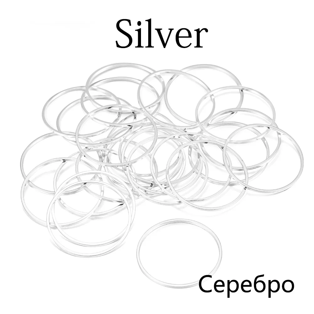 20-50 stücke Ohrringe machen 8-60mm Creolen Ohrring Drähte Anschlüsse geschlossene Kreis ringe für DIY Anhänger Schmuck herstellung Zubehör – Detail 11
