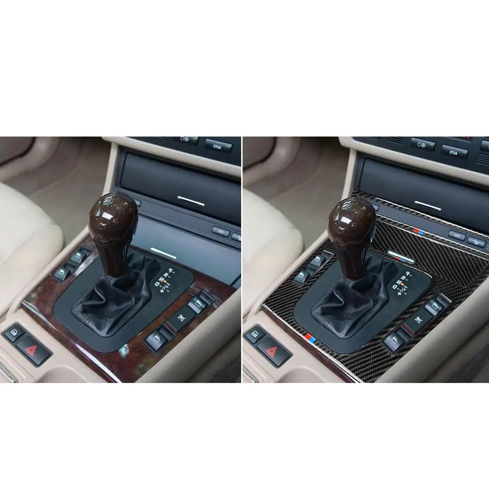 Carbon fiber Car Cigarette Lighter Frame Panel Decorative Cover for BMW E46 1998-2005