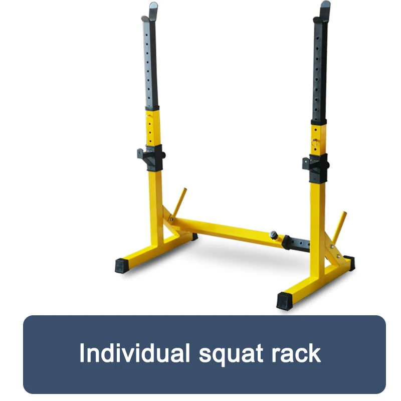 Squat Rack Household Barbell Bracket Bench Press Rack Construction Equipment Adjustable Multifunctional Weightlifting Bed