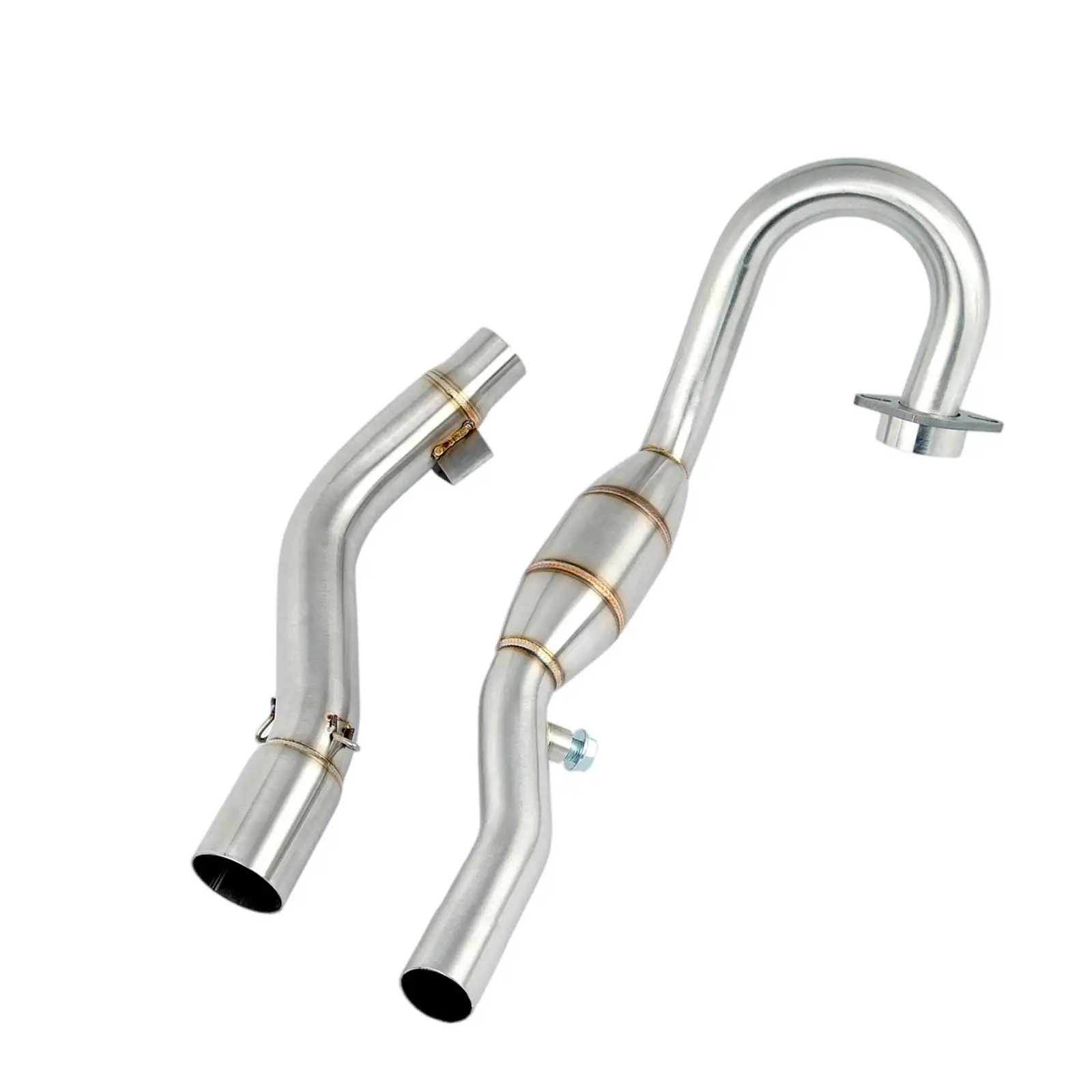 

Mid Exhaust Pipe Slip On 304 Stainless Steel Front Middle Section Mid‐Pipe Pipe Header for Honda Crf250L 250L Rally 12-21