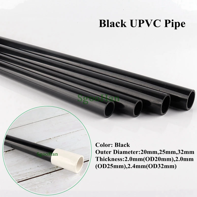 1pc 20~75mm UPVC Tube Aquarium Fish Tank PVC Pipe Home Garden Irrigation Watering Hydroponic Planting Frame Tube 49~50cm Long