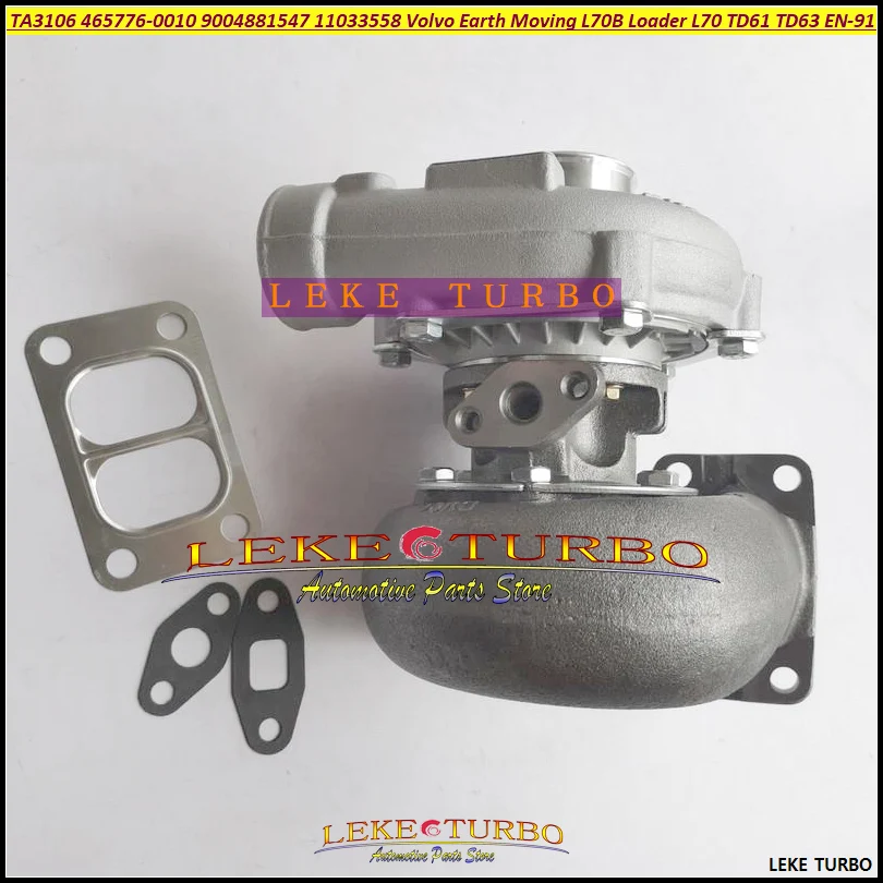 Turbo TA3106 465776 465776-5010S 465776-0010 9004881547 11033558 465776-10 For Volvo Earth Moving L70B L70 F.END TD61 TD63 EN-91