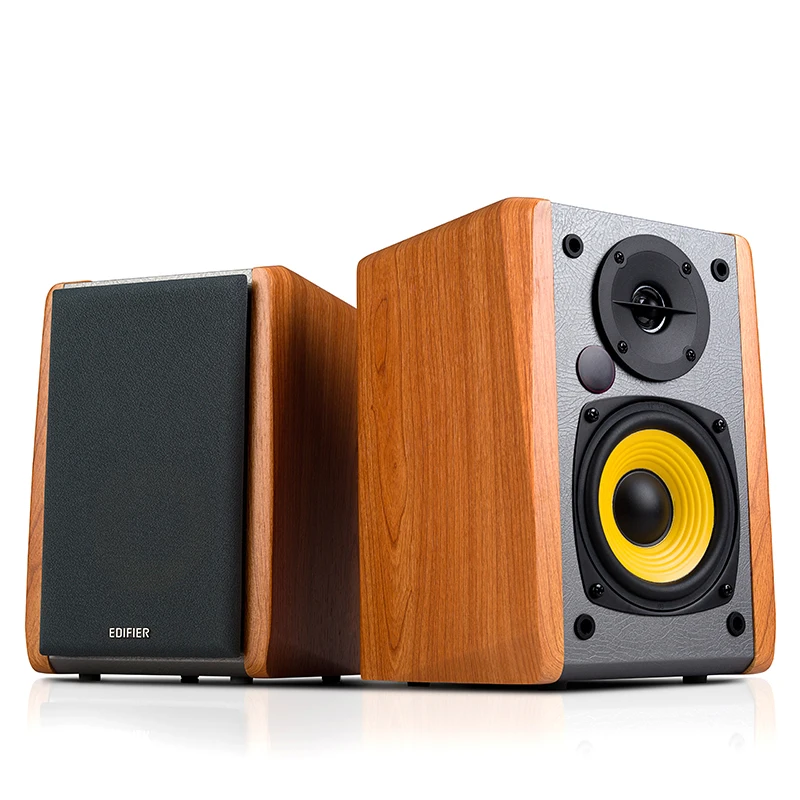 KYYSLB R1000BT سماعة لاسلكية تعمل بالبلوتوث 2.0 قناة نشط المتكلم حاسوب خشبي المتكلم مع مضخم الصوت