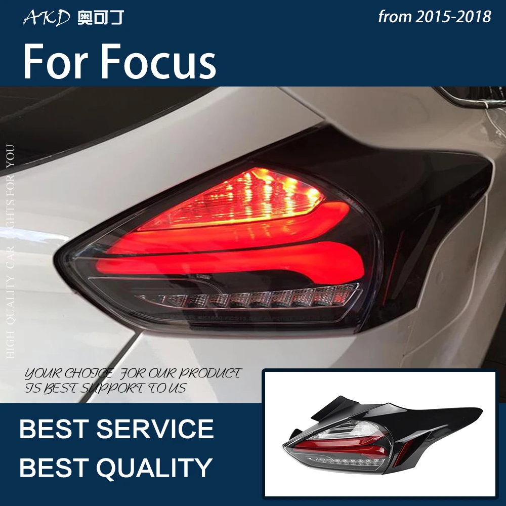 

Car Lights For Focus 2015-2018 Hatchback LED Auto Taillight Assembly Upgrade Dynamic Signal Lamp Hot Sale Tool Accessories