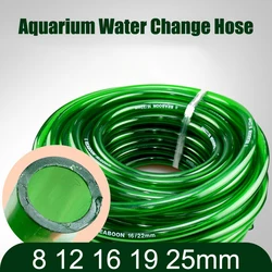 Manguera verde para tanque de peces, accesorios de filtro de bomba de agua, herramienta de limpieza de Acuario, manguera de riego de jardín, 8-19mm