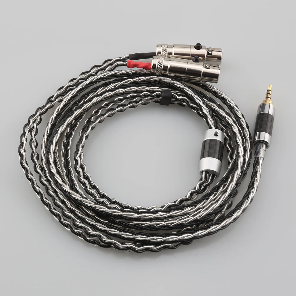 3.5mm 4.4mm Balanced 4pin XLR HiFi headphone Upgraded Cable for Audeze LCD-2 LCD-3 LCD-4 LCD-X LCD-XC Astell&Kern AK240 AK3