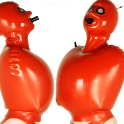 100%Latex Rubber Orange Sexy Top Party Cosplay  Fashion Comfortable xs-xxl 0.45mm