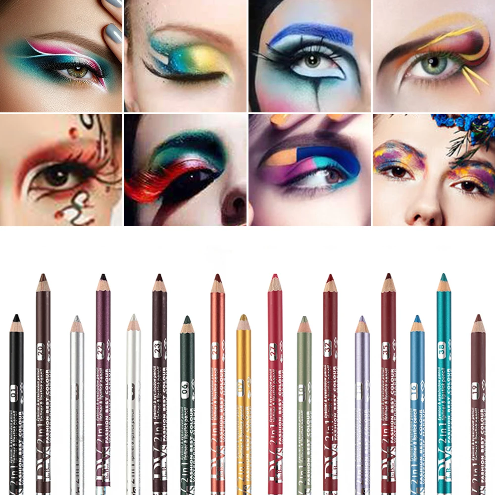 1PC Long-lasting Eye Liner Pencil Pigment White Color Matte  Waterproof Eyeliner Pen Eye Cosmetics Makeup Tool Eye Shadow Pen