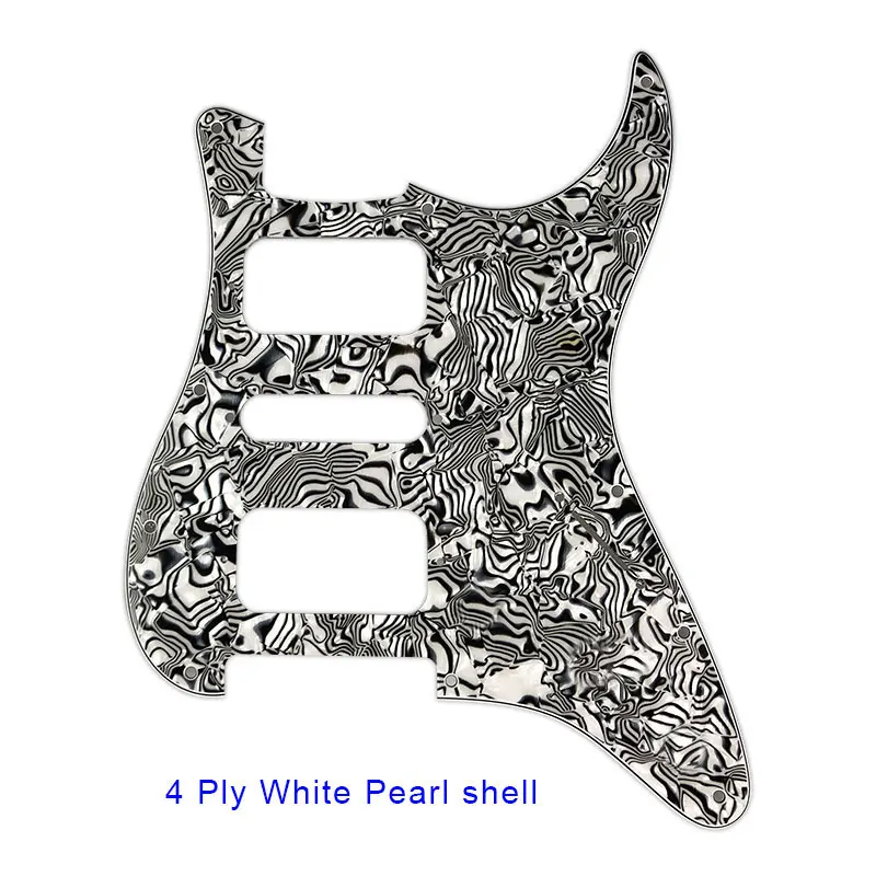 For USA\\Mexico Fd Strat 11 Screw Holes HSH Two Deluxe Humbuckers Single St Guitar Pickguard No Control Hole Scratch Plate