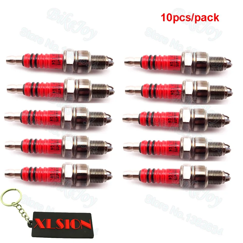 10pcs/pack 3 Electrode Ignition Spark Plug A7TC For Chinese Pit Dirt Bike ATV Moped Scooter 50cc 70cc 90cc 110cc 125cc