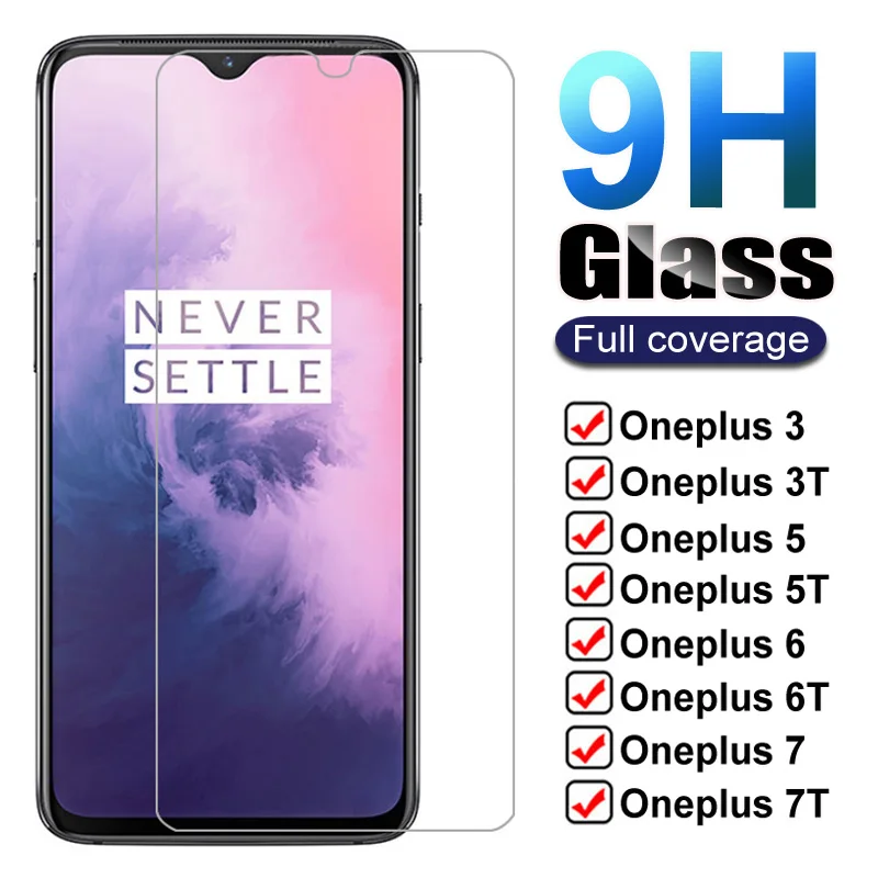 

9H Tempered Glass For Oneplus 7 7T 6T 5T 6 5 3T 3 1+7 1+6 Screen Protector One Plus 7 Oneplus7 6 T 7T Protective Glass Film Case