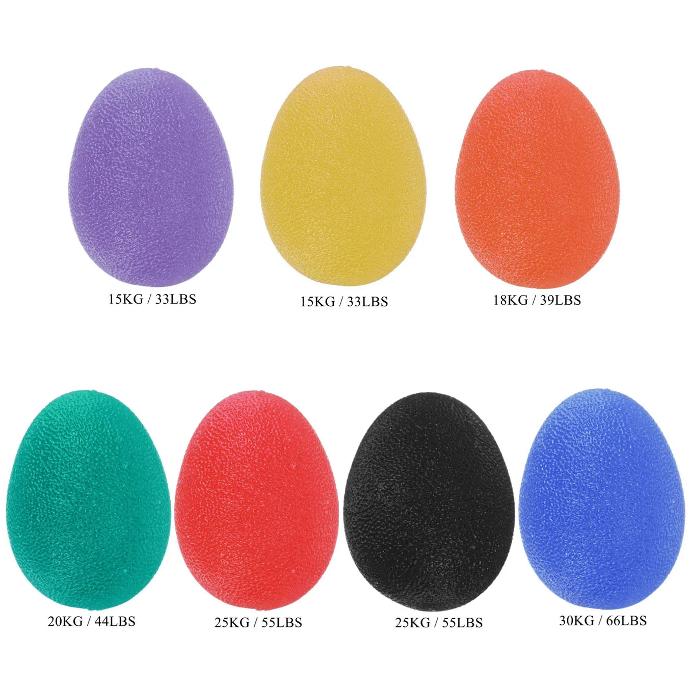 Silicone Egg Fitness Mão Expansor, Grip Fortalecedor, Antebraço, Pulso, Dedo Exerciser, Treinador, Alívio do Estresse, Power Ball