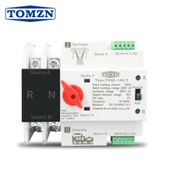 2P 63A 230V tipo MCB interruptor de transferencia automática de doble potencia ATS