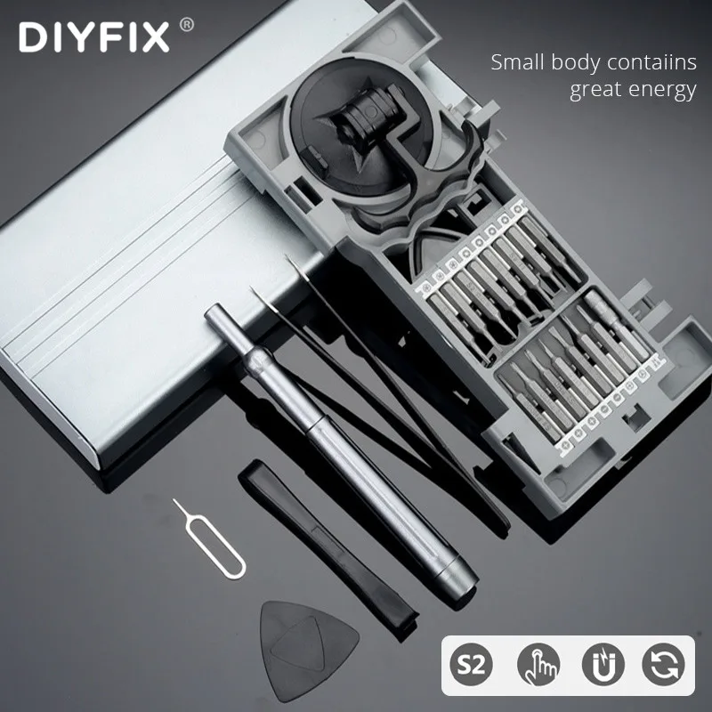 

27 in1 Precision Screwdriver Set For iPhone Xiaomi Huawei Mobile Phone Glasses Watches Household Multi-function Repair Hand Tool