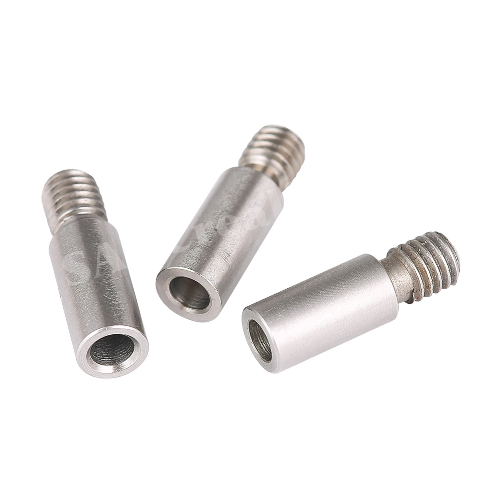3D Printer E3D V6 Heat Break Hotend Throat For 1.75/3.0/4.1mm All-Metal / with PTFE, Stainless Steel Remote Feeding Tube Pipes
