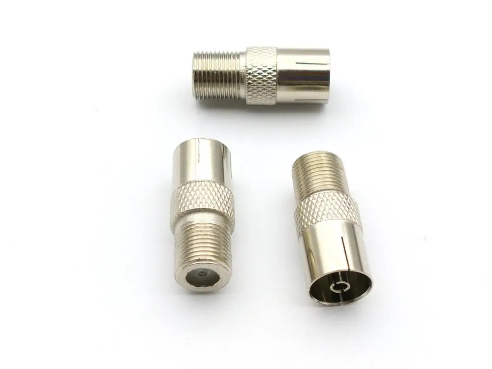 Adaptateur de connecteur Coaxial femelle Type F vers TV PAL, 100 pièces