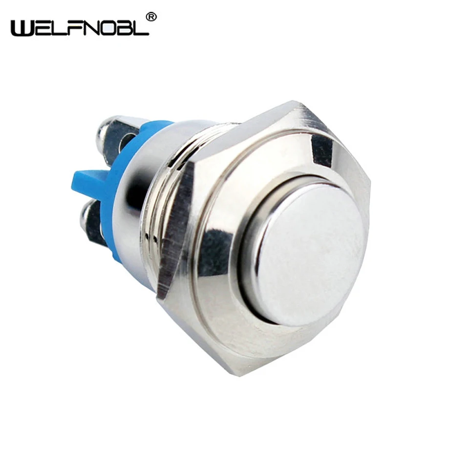 

16mm Series Mini Shape Auto Type Electric Car 2 Pin Momentary 12V Power Push Button Switch