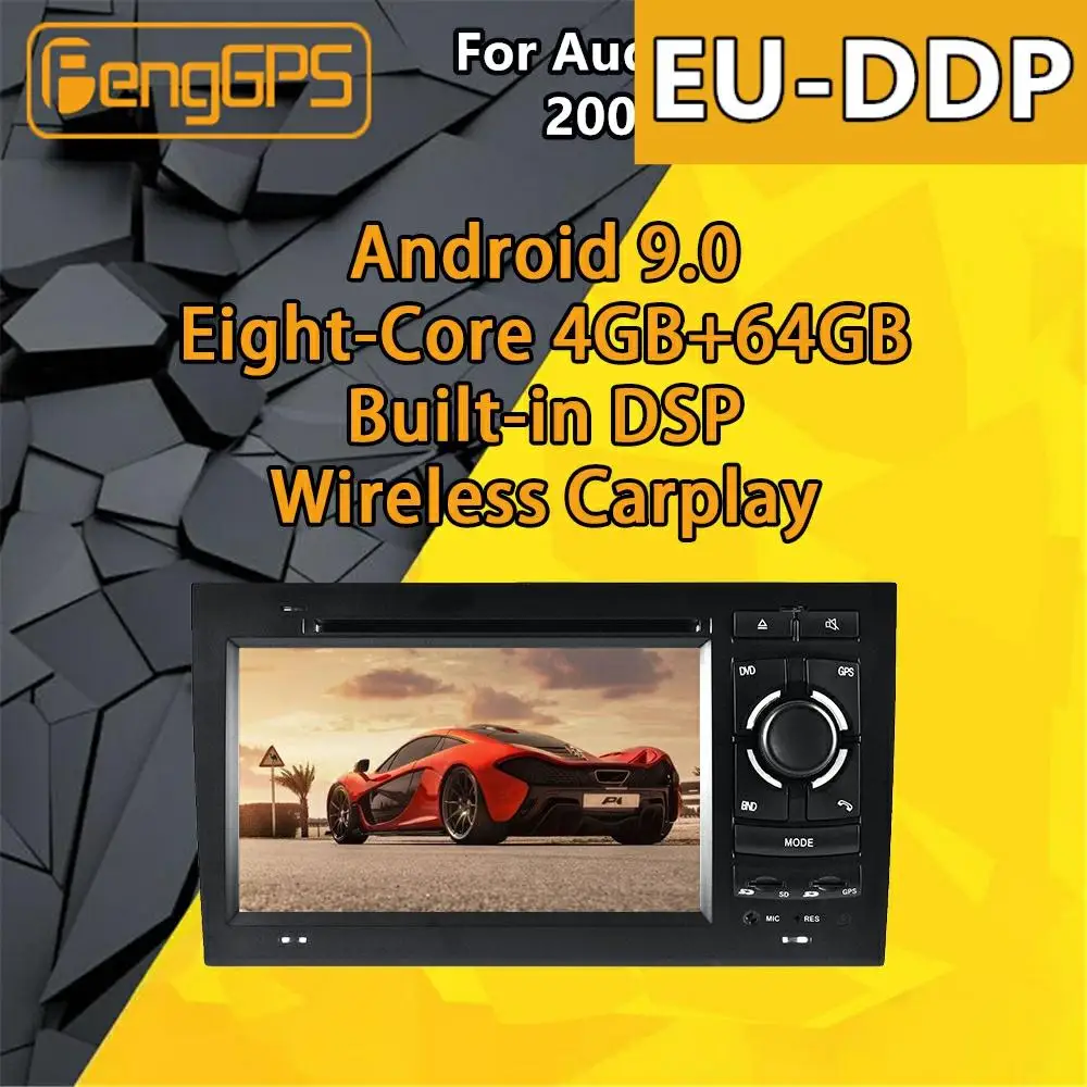 For Audi A4 S4 RS4 Android Radio 2002 - 2008 Car Multimedia Player GPS Navigation Audio Stereo Screen DVD Head unit Recorder