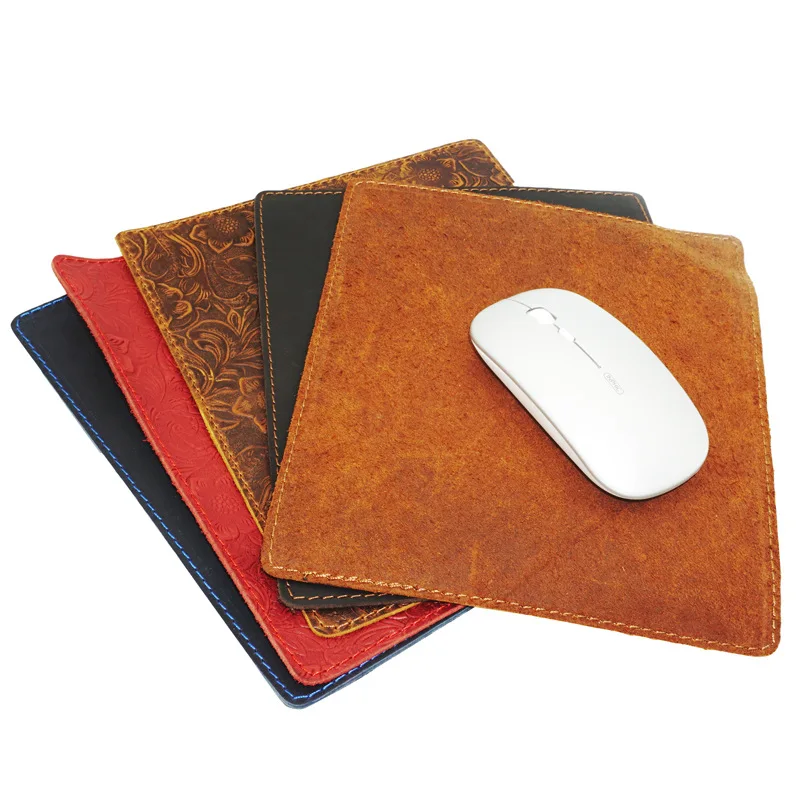 Leather Mouse Pad The First Layer of Cowhide Double-sided Mouse Pad Game Office Comfortable Gaming Mousepad Computer Mouse Pad