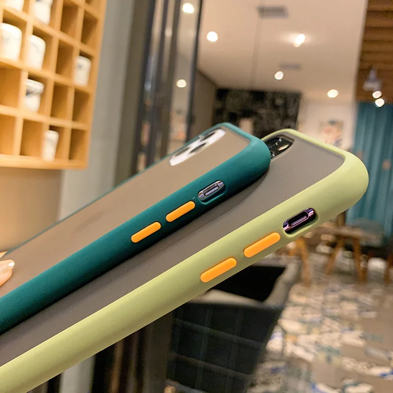 Silicone Translucent Matte Phone Case For iPhone X XR XS 11 Pro Max 7 8 Plus SE 2020 2022 Shockproof Frosted Back Cover