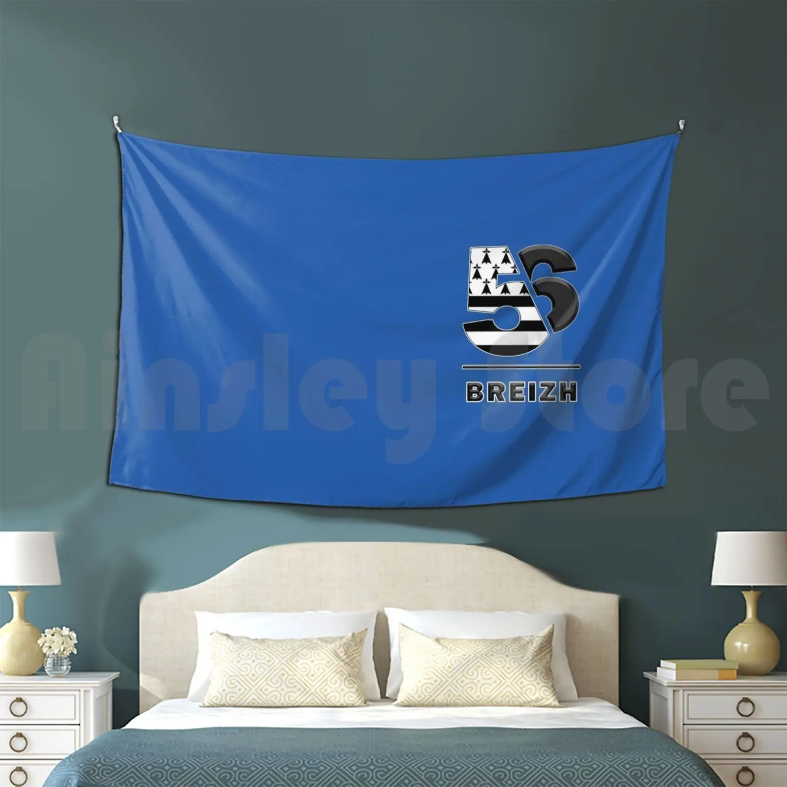 Brittany Morbihan 56 Breizh Tapestry Living Room Bedroom Breton Breton Brittany Breton Flag Breton Brittany