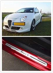 Stainless Steel Scuff Plate Door Sill Cover Trim for Alfa Romeo Mito Car Decoration  Accessories