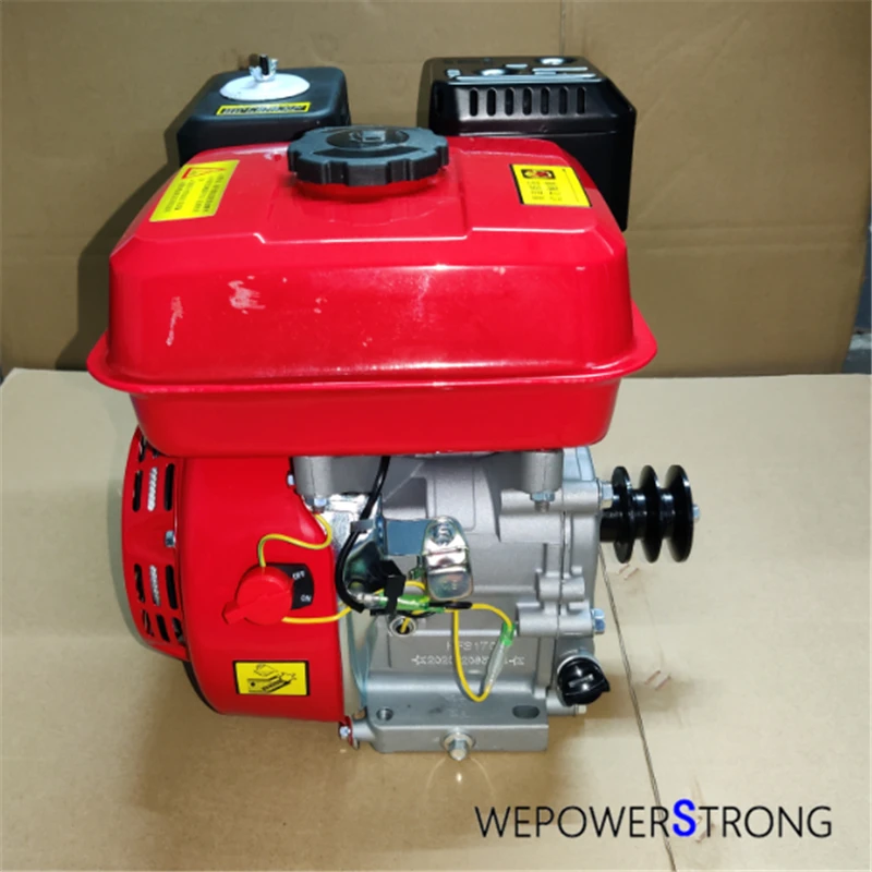 Chongqing Quality! WPS170F 212CC 7HP 04 Stroke Air Cool Small Gas Engine with Double-Groove V Pulley Used for Multi-Purpose