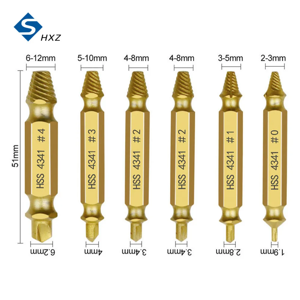 Damaged Screw Extractor Drill Bit Set Easily Take Out Broken Screw Bolt Remover Stripped Screws Extractor Demolition Tools