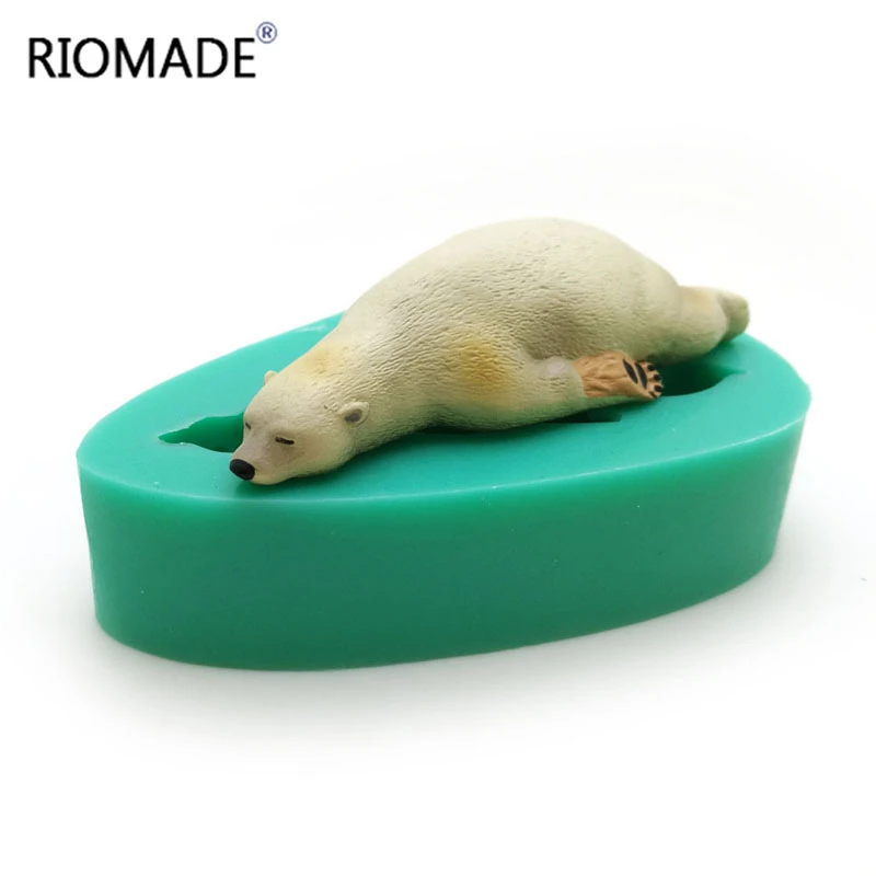 Marine Animal Sea Lion Silicone Fondant Molds Cake Decorating Tools Polar Bear Shape Chocolate Dessert Kitchen Baking Mould