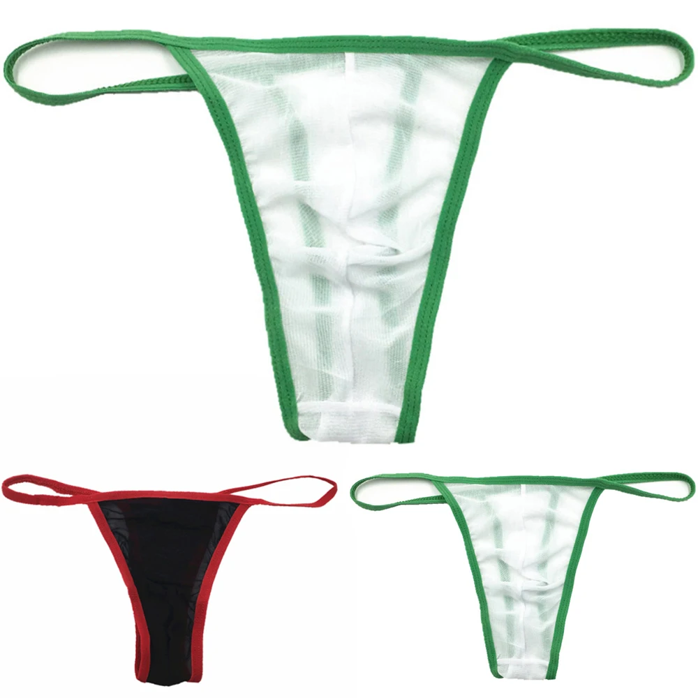 Male Transparent Thong Sexy Backless G-Strings Briefs Swim Bikini Men\'s Underwear Jockstraps Panties Underwear Lingerie Knickers