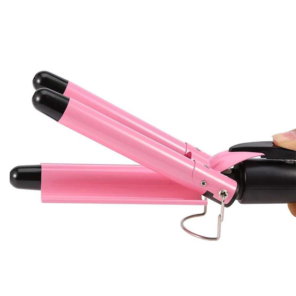 Ceramic Triple Barrel Hair Curler Professional Curling Iron Tongs Hair Waver Crimping Iron Styler 25mm 32mm for Hair Deep Waves