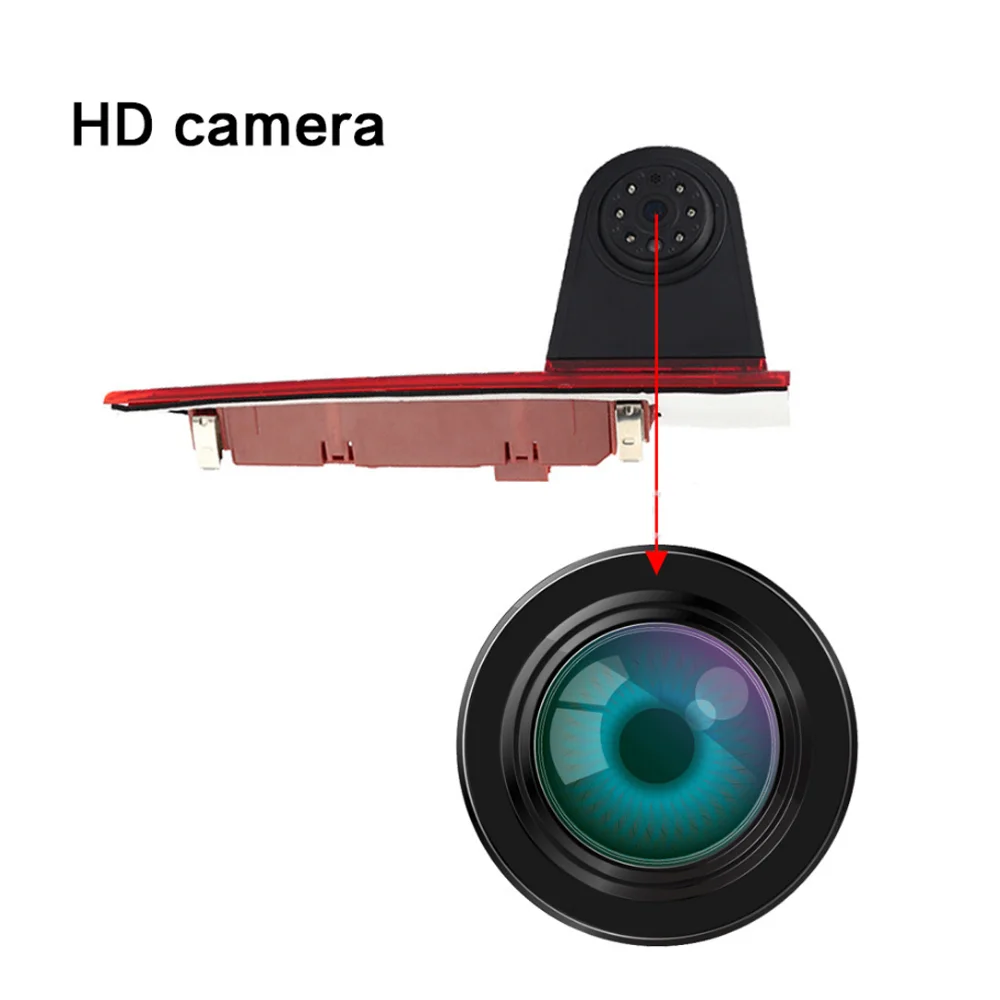 HD 3rd Brake Light Camera For Ford Transit Custom 2012-2019 Rear View Backup Reverse Camera Night Vision Camera Stop lights