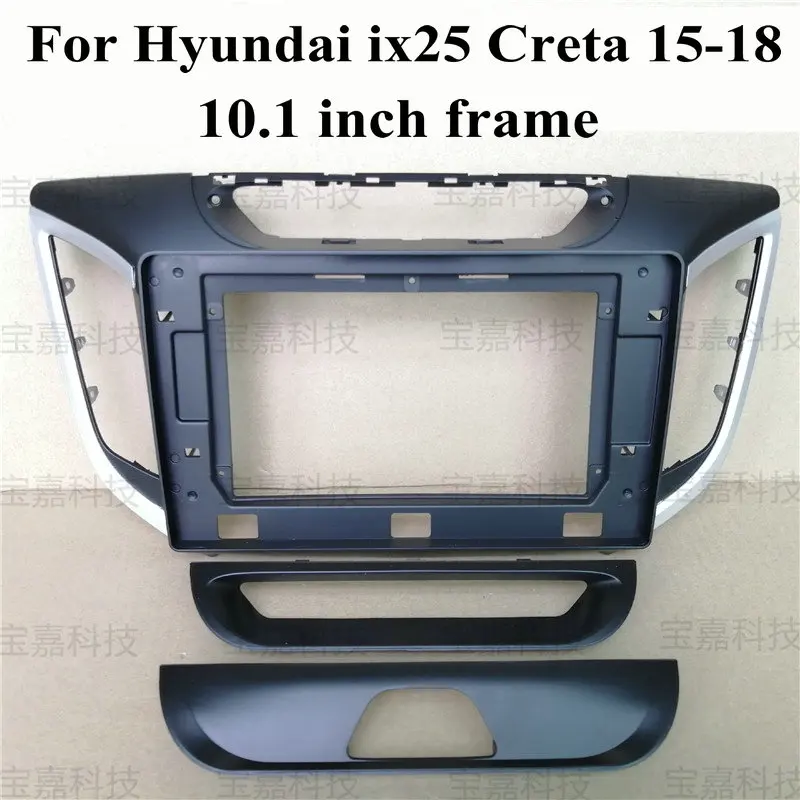 For Hyundai ix25 Creta 2015 2016 2017 2018 Car Fascia Navigation Panel Frame Dash Kit For 10