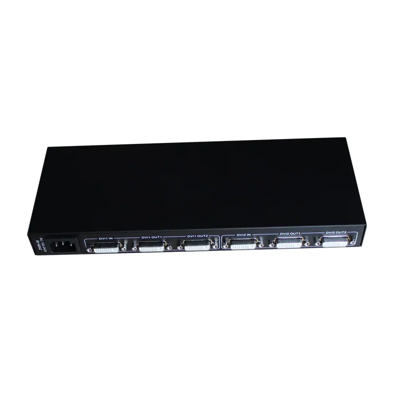 AMS-D1S2 1X2 Port DVI Splitter 1 In 2 Out 2 In 4 Out Split 1 Sinyal Video Ke 2 atau 4 Display untuk LCD DVD Player