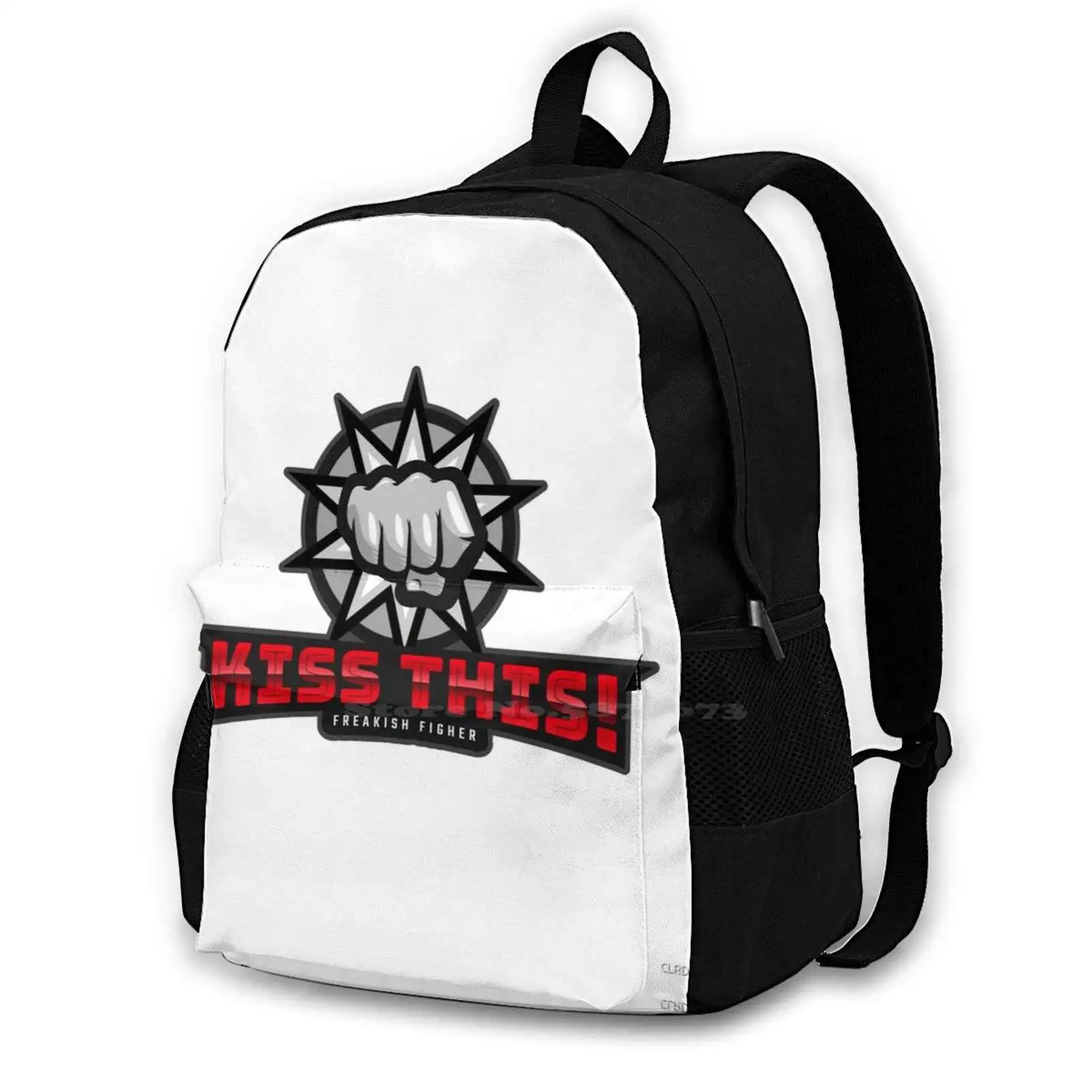 Kiss This! Backpacks For School Teenagers Girls Travel Bags Boxing Clrdmoney Muay Thai Kickboxing Martial Arts Fighter Fight