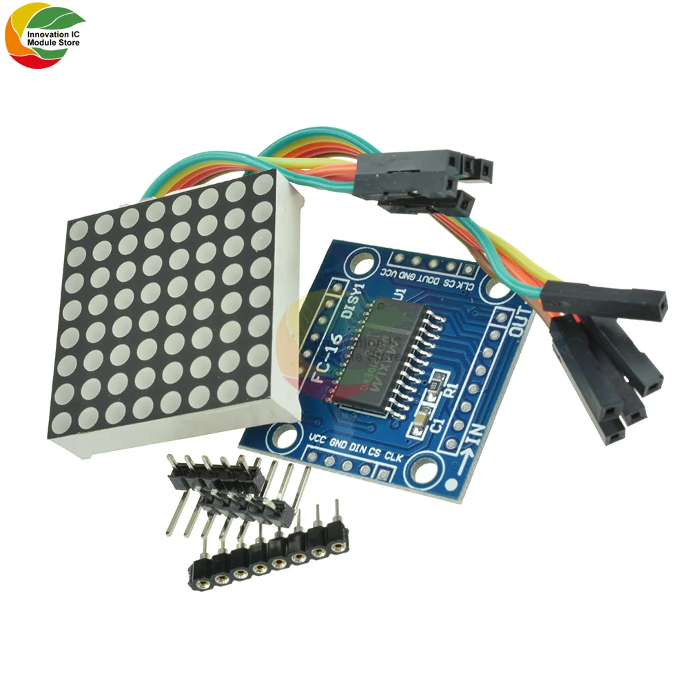 Matrix Dot Matrix Common Cathode Module LED Display Module With Short Line 7219 Dot Matrix Screen Module Suitable for Arduino