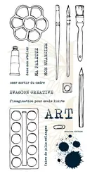French Clear Stamp for Scrapbooking Transparent Silicone Rubber DIY Photo Album Decor  0567