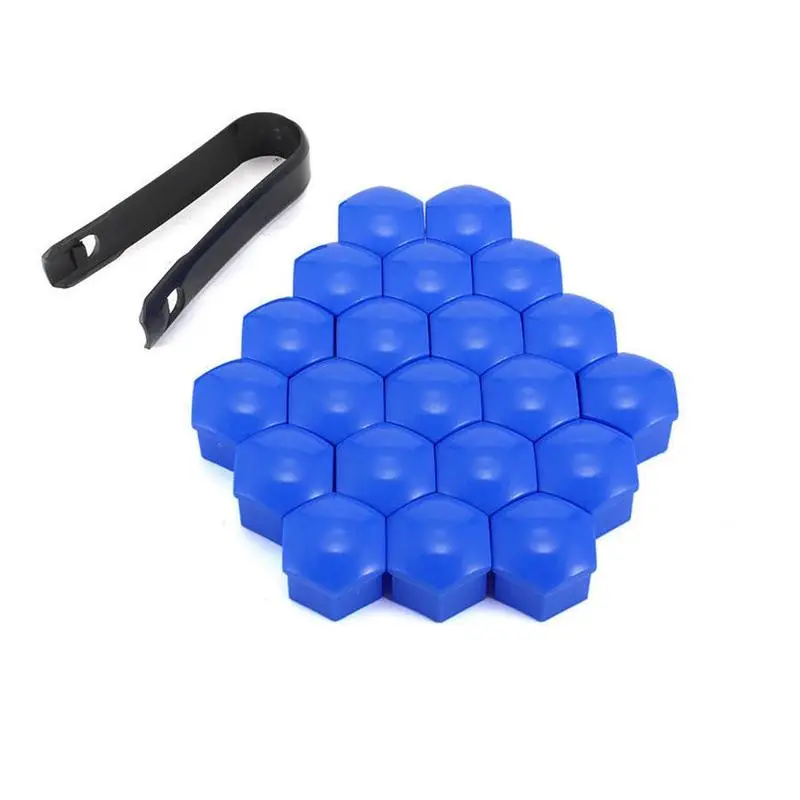 20pcs 17mm coprimozzi ruota pneumatici auto tappi di protezione dadi ruota coperture dadi dadi mozzo vite protezione antipolvere bullone cerchione