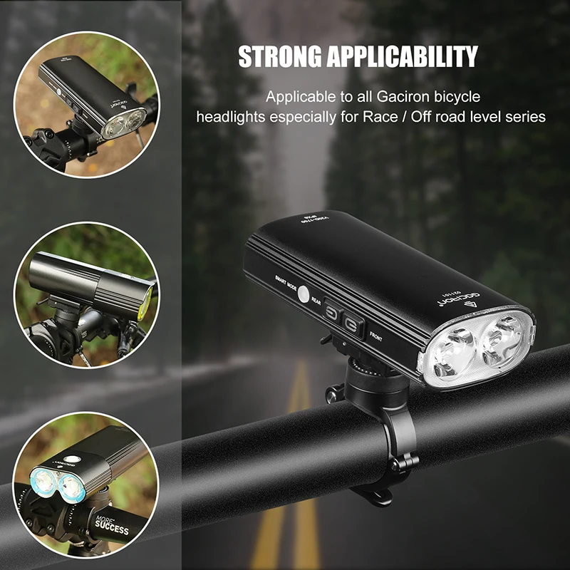 Gaciron H07M Bike Headlight Holder Suitable for Two Handlebar Sizes Quickly Installation Faster and easier Bicycle Accessories